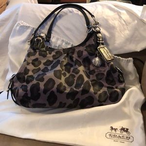 leopard print coach bag